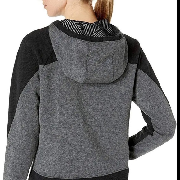 Under Armour Coolgear infared hooded pullover sweatshirt Grey & Black size XS - Picture 7 of 12